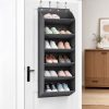 6-tier over-the-door shoe organizer front view