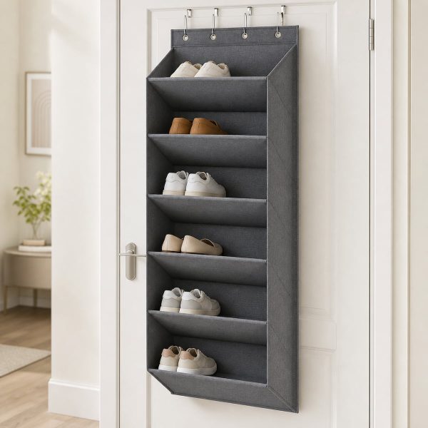 6-tier over-the-door shoe organizer