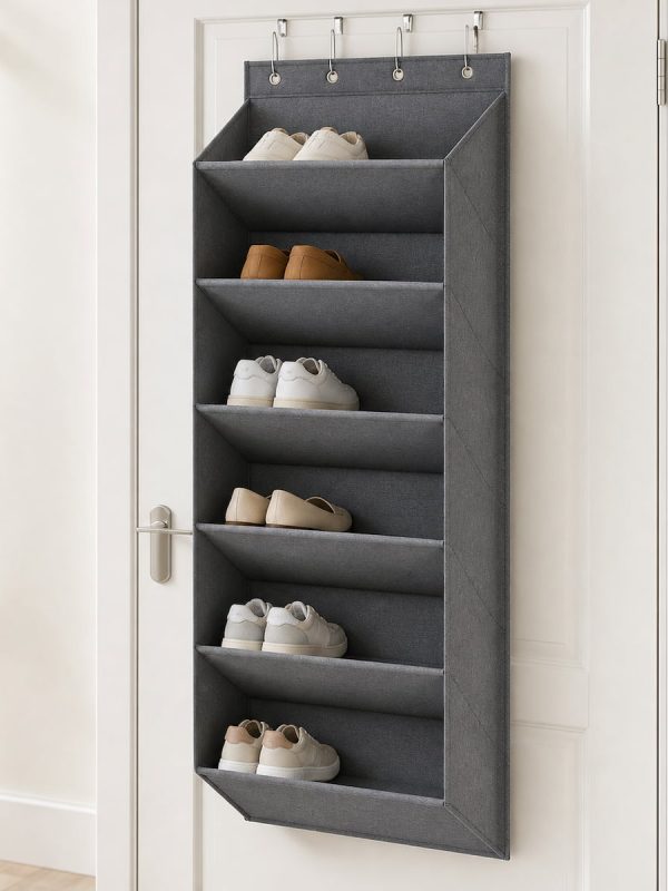 6-tier over-the-door shoe organizer
