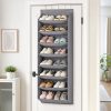 8-tier over-the-door shoe organizer front view