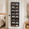 8-tier over-the-door shoe organizer lifestyle