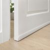 Door draft stopper strip for white door