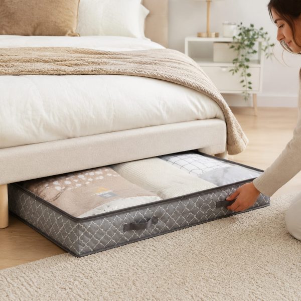 Under bed storage bags for bedroom organization