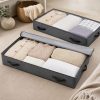 Under bed storage bags for clothes and bedding