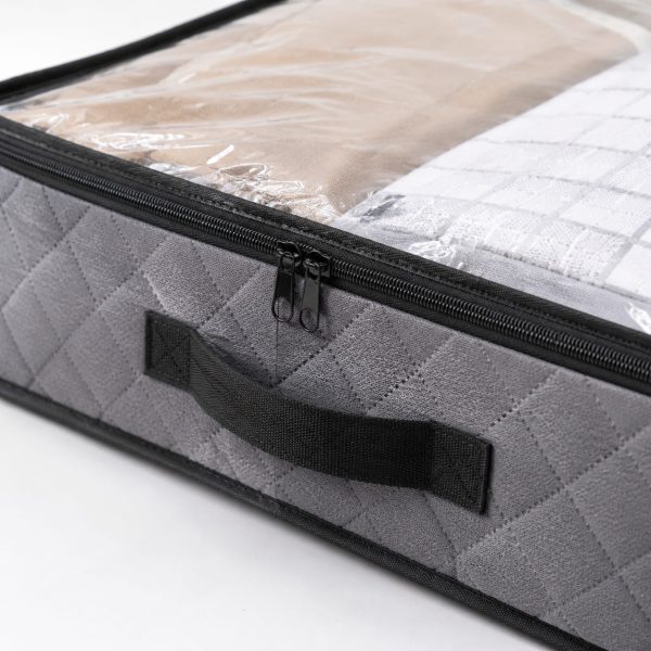 第 1 张：Under bed storage bag zipper detail